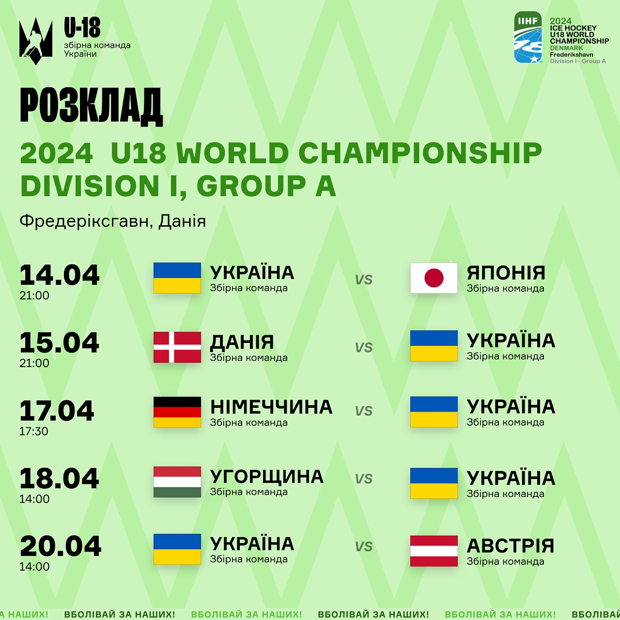 Юнацька збірна з хокею розгромила Північну Ютландію в товариському матчі