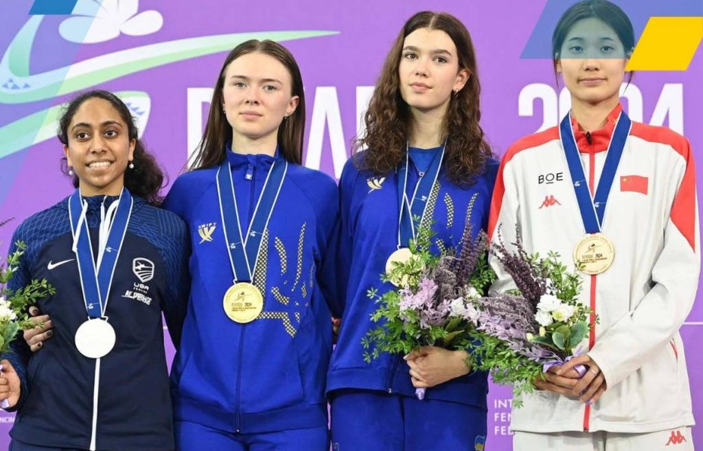 Українські фехтувальниці - призерки чемпіонату світу серед кадетів та юніорів