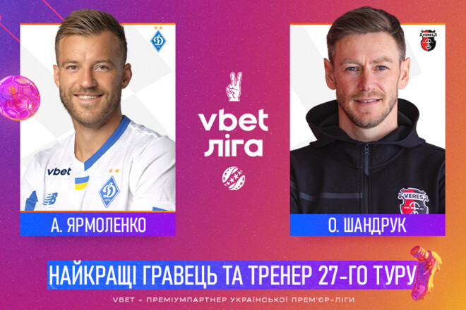 Болельщики выбрали лучших футболиста и тренера 27-го тура УПЛ
