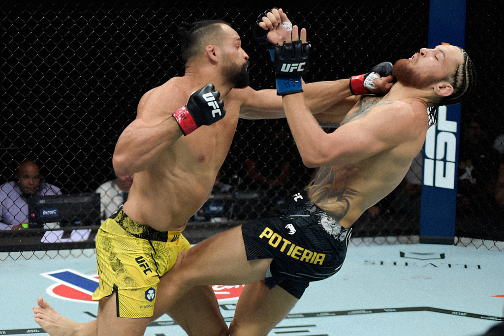 Потеря сдался «гильотине» Перейры в первом раунде UFC 301