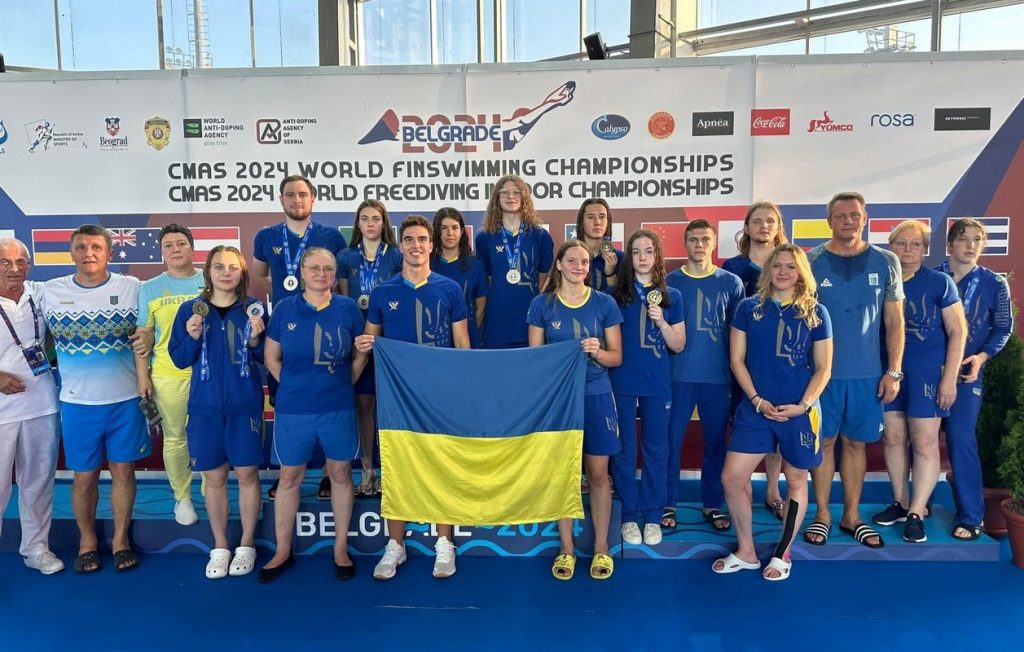 Українці вибороли 6 медалей та встановили два рекорди на чемпіонаті світу з підводного спорту