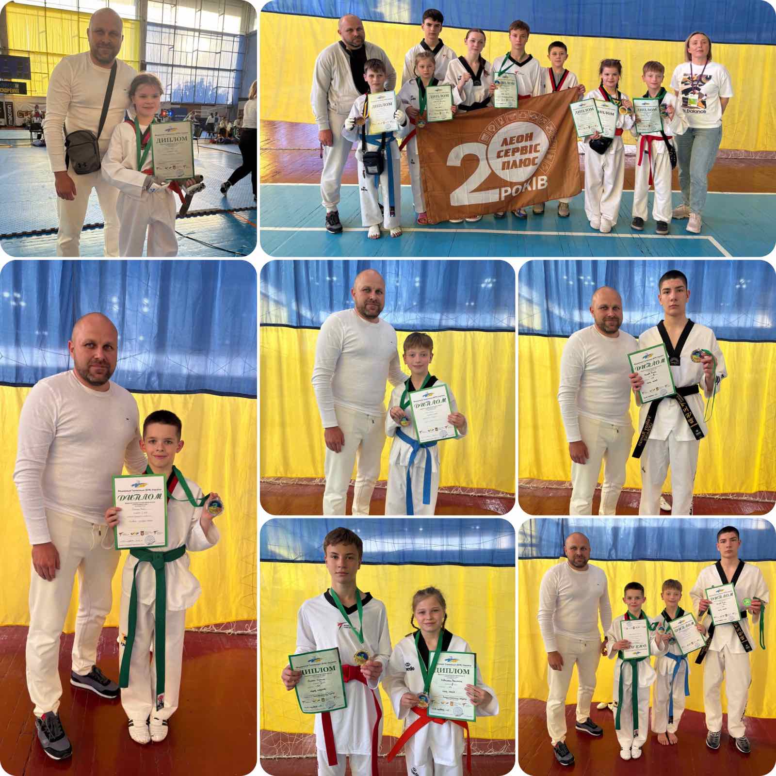 Каменские тхэквондисты завоевали медали на Чемпионате Украины и Кубке Президента в Киеве