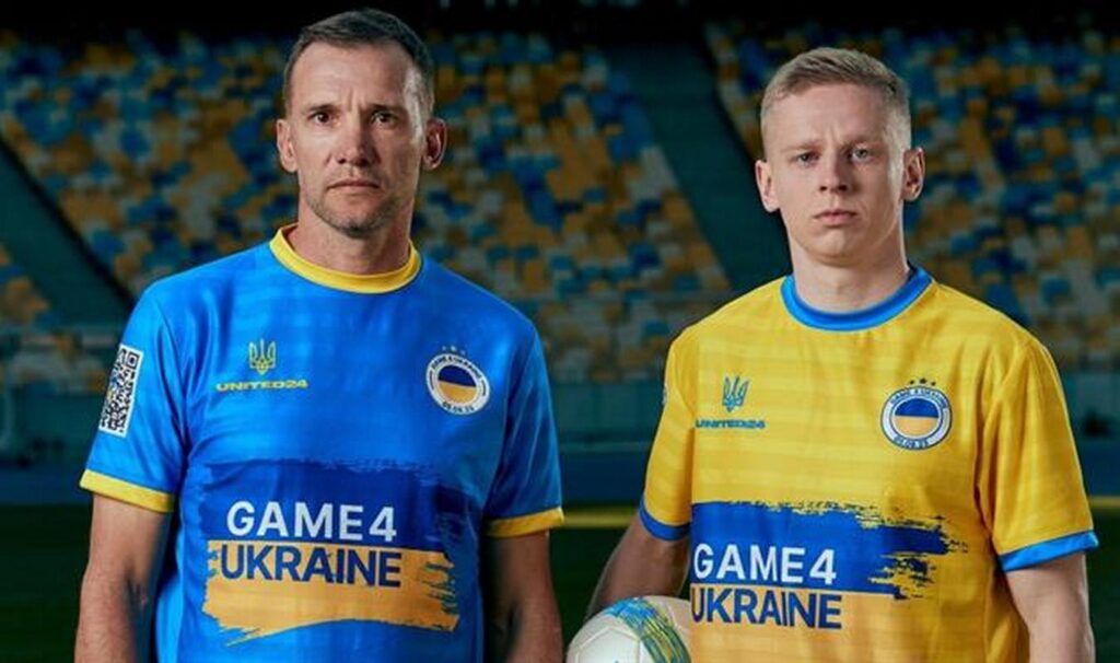 Благодійний матч Game4Ukraine: Шевченко та Зінченко презентували форму для гри