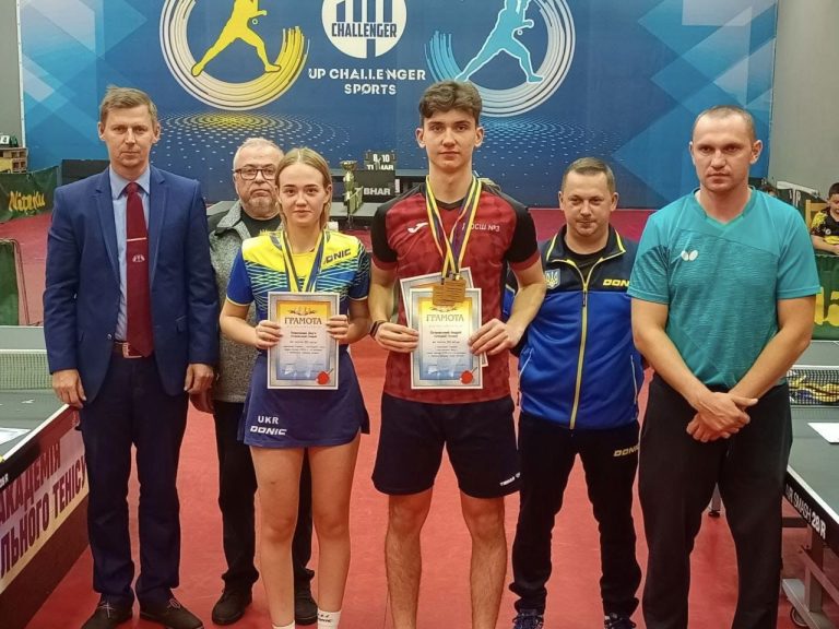 Криворожанка Дарья Ковалева завоевала награды на чемпионате Украины по настольному теннису