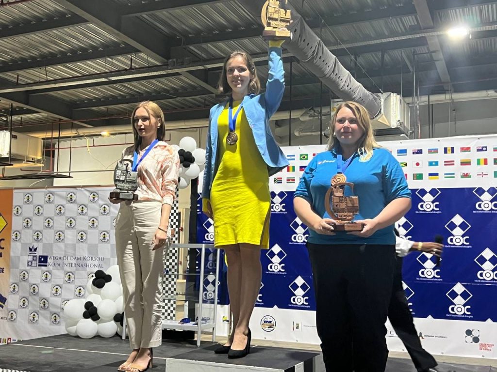 Кам’янчанка Олена Коротка стала бронзовою призеркою чемпіонату світу з міжнародних шашок