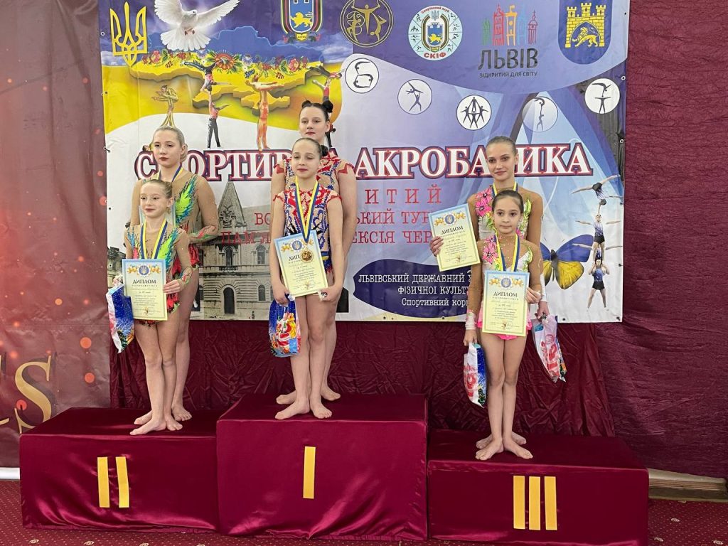 Акробаты из Каменского соревновались на всеукраинском турнире