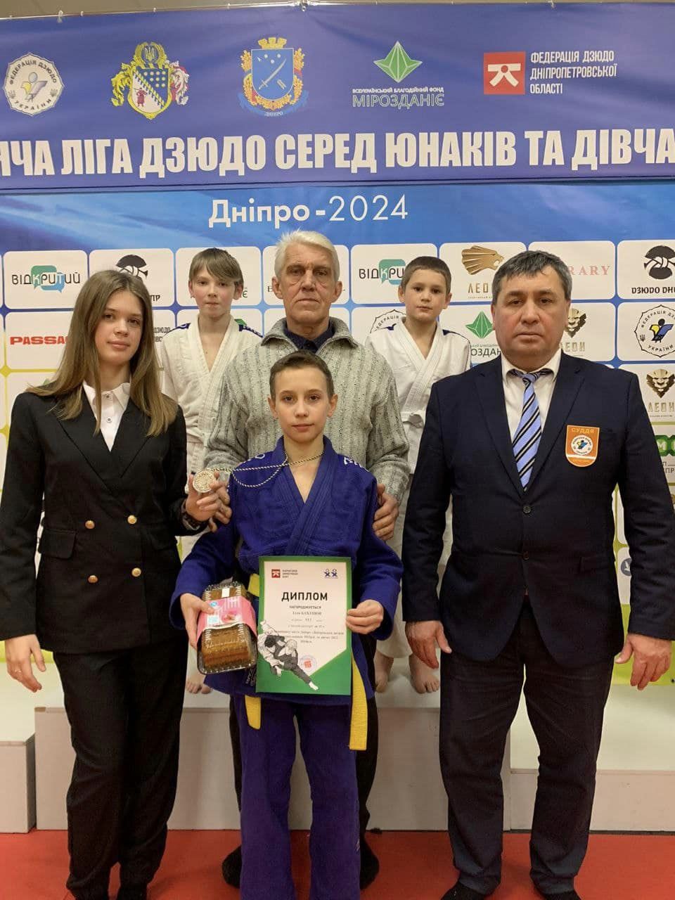 Вихованець кам'янської ДЮСШ№1 посів третє місце на першому етапі Дитячої ліги з дзюдо