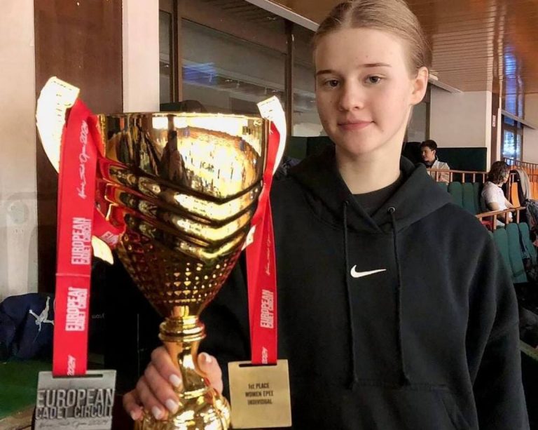 Днепрянка Мария Середа завоевала две награды Кубка Европы по фехтованию
