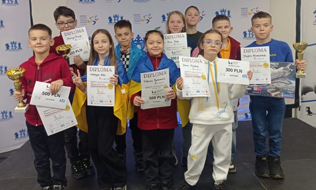 Юні українські шахісти відзначилися на міжнародному фестивалі в Польщі