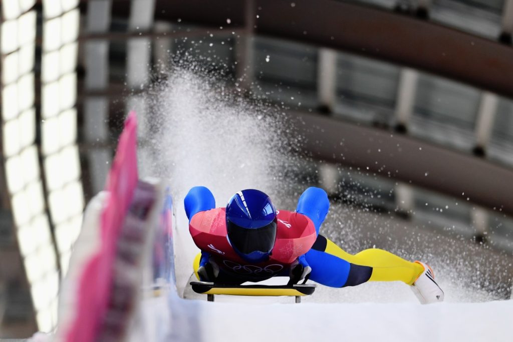 Украина в рекордном составе выступила на чемпионате Европы по скелетону