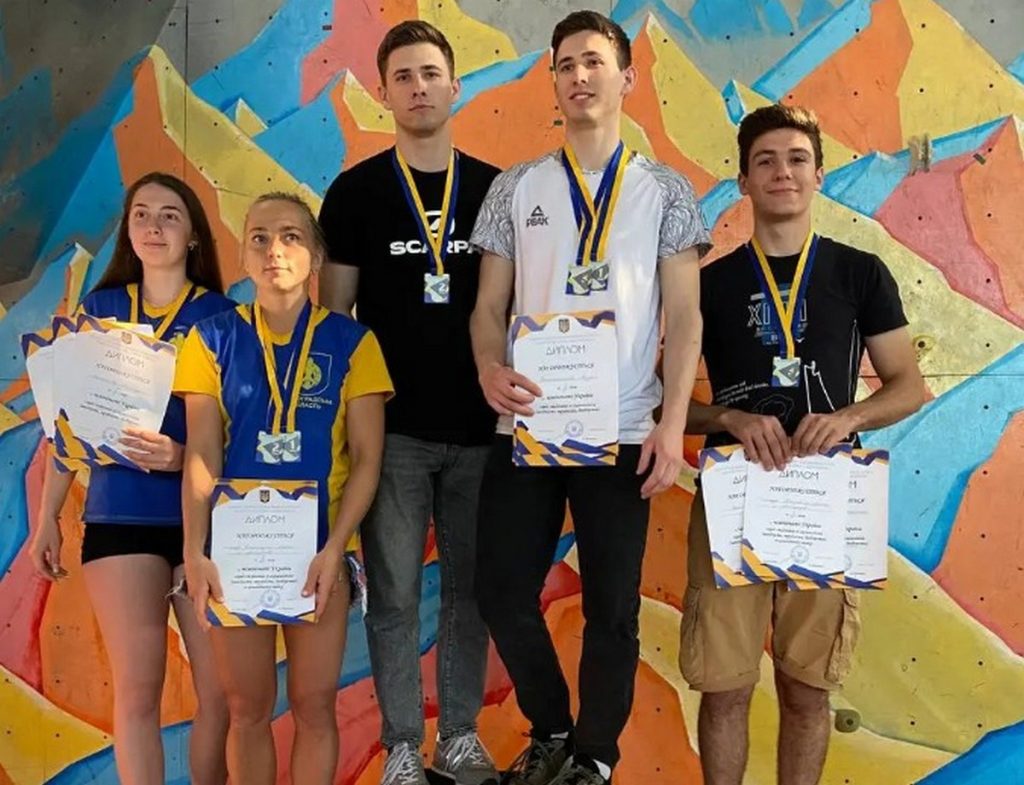 Спортсмены Днепропетровщины завоевали «золото» на студенческом Чемпионате Украины по скалолазанию