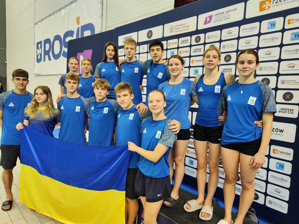 Сборная Украины — победительница командного зачета чемпионата Европы по прыжкам в воду