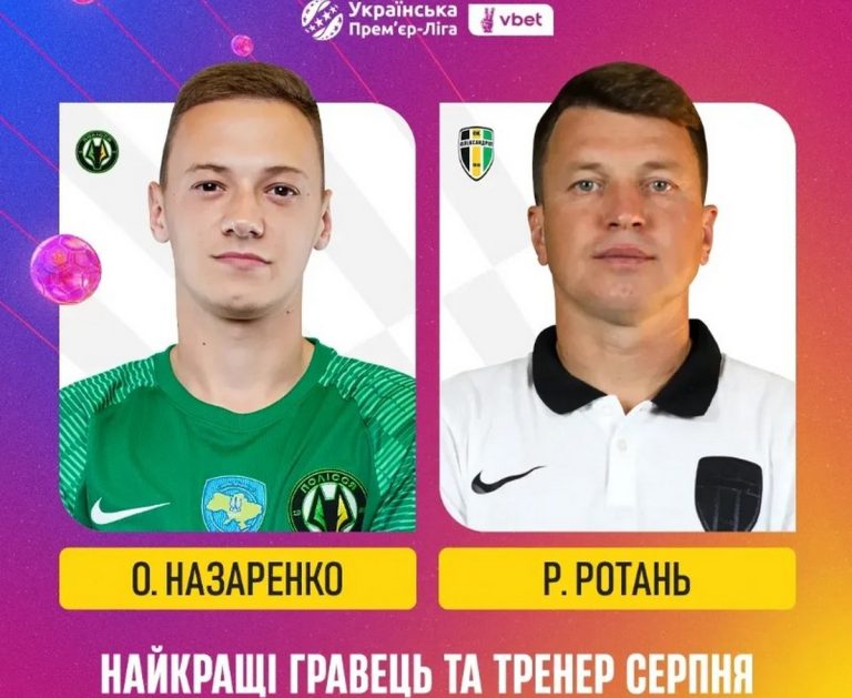 Названо найкращого гравця та тренера УПЛ в серпні