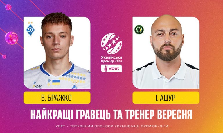 Визначилися найкращі гравець та тренер вересня УПЛ