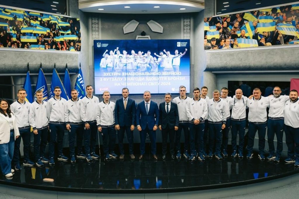 У Києві пройшла зустріч з українськими футзалістами, які здобула бронзу ЧС