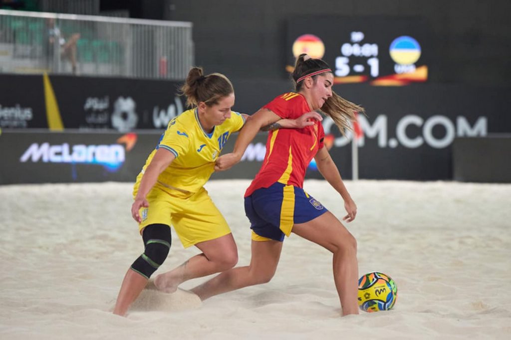 Жіноча збірна України з пляжного футболу розпочала турнір Neom Beach Soccer Cup 2024 поразкою від Іспанії