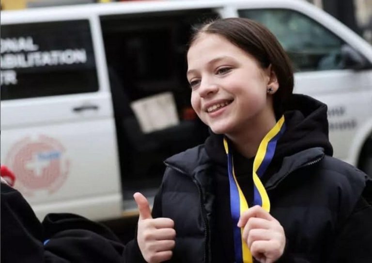 13-летняя украинка Яна Степаненко примет участие в марафоне в Японии ради помощи ветерану