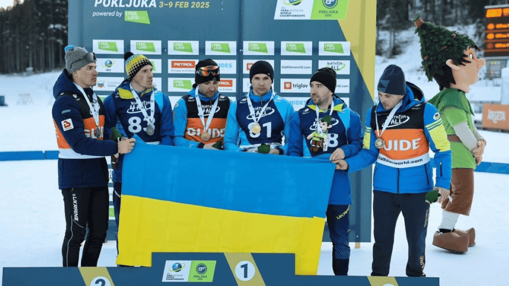 Національна паралімпійська збірна України з лижних перегонів та біатлону очолила медальний залік ЧС-2025