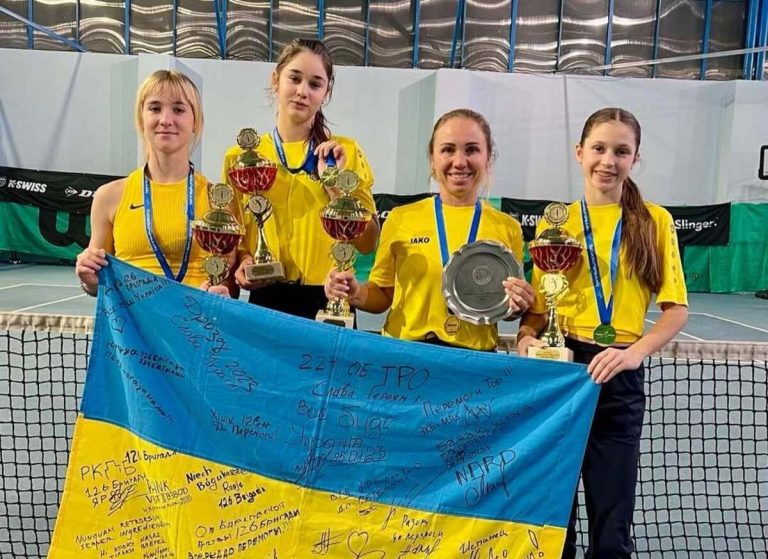 Сборная Украины U-14 по теннису выиграла Зимний Кубок Европы-2025