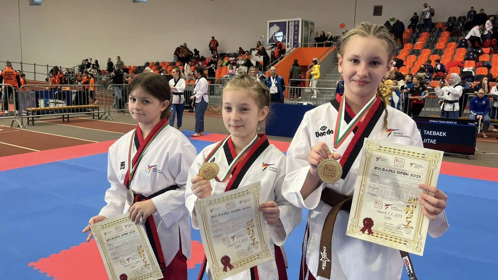 Кам'янчани вибороли нагороди турніру з тхеквондо ВТФ Bulgaria Open