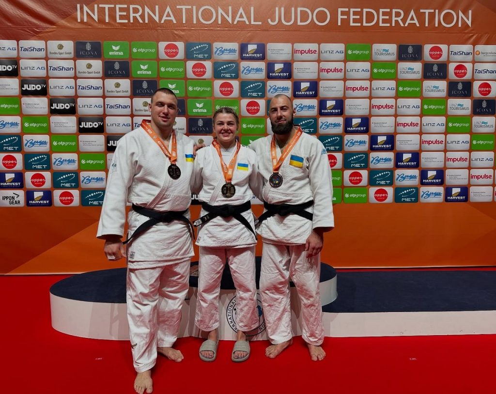 Українські дзюдоїсти вибороли три медалі на Grand Prix у Лінці