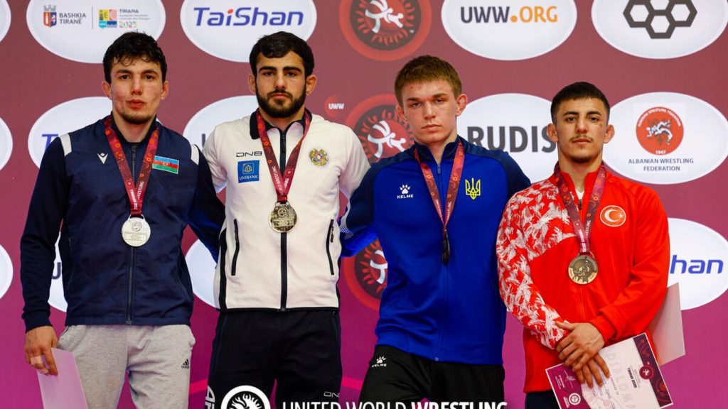 Українські борці U-23 здобули п’ять медалей на чемпіонаті Європи