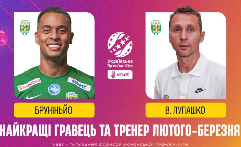 Названо найкращих тренера та гравця лютого-березня УПЛ