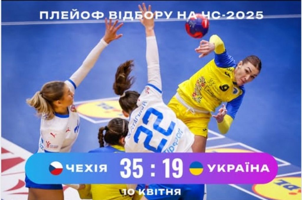Украинские гандболистки проиграли Чехии в первом матче плей-офф к ЧМ-2025