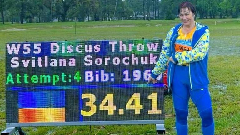 Днепрянка завоевала два «золота» чемпионата мира по легкой атлетике среди мастерс