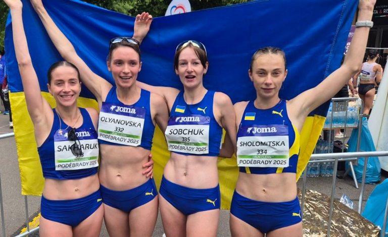 Украинские легкоатлеты завоевали три медали на чемпионате Европы по спортивной ходьбе