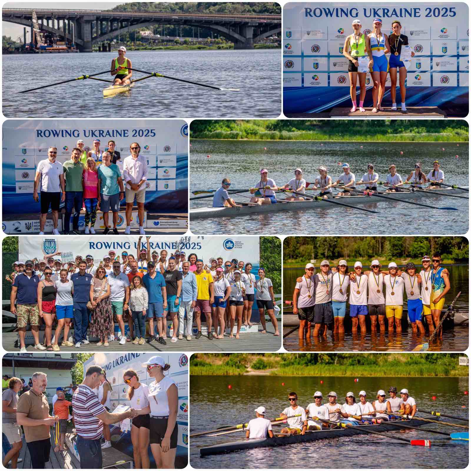 Спортсмени Кам'янського — серед призерів Чемпіонату України з академічного веслування