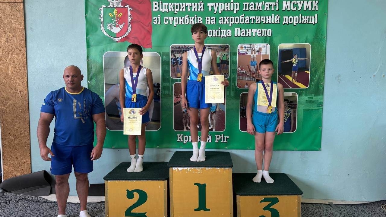 Кам’янчани - призери чемпіонату області зі стрибків на акробатичній доріжці