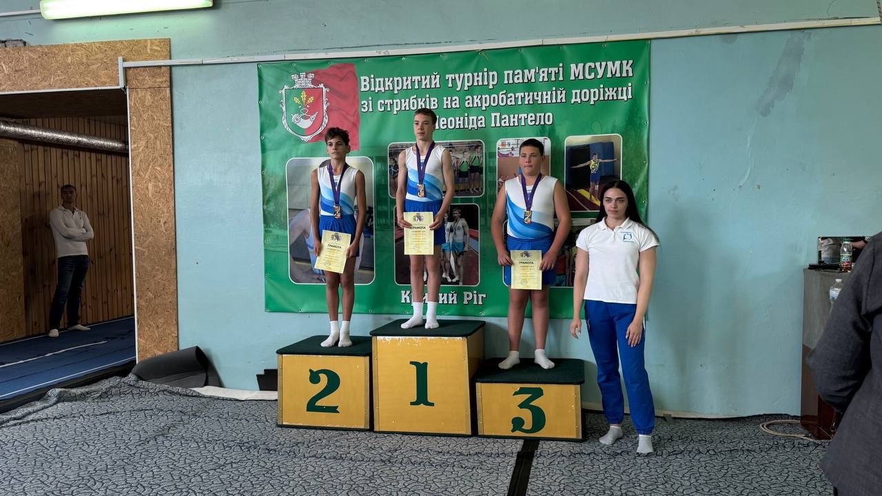 Кам’янчани - призери чемпіонату області зі стрибків на акробатичній доріжці