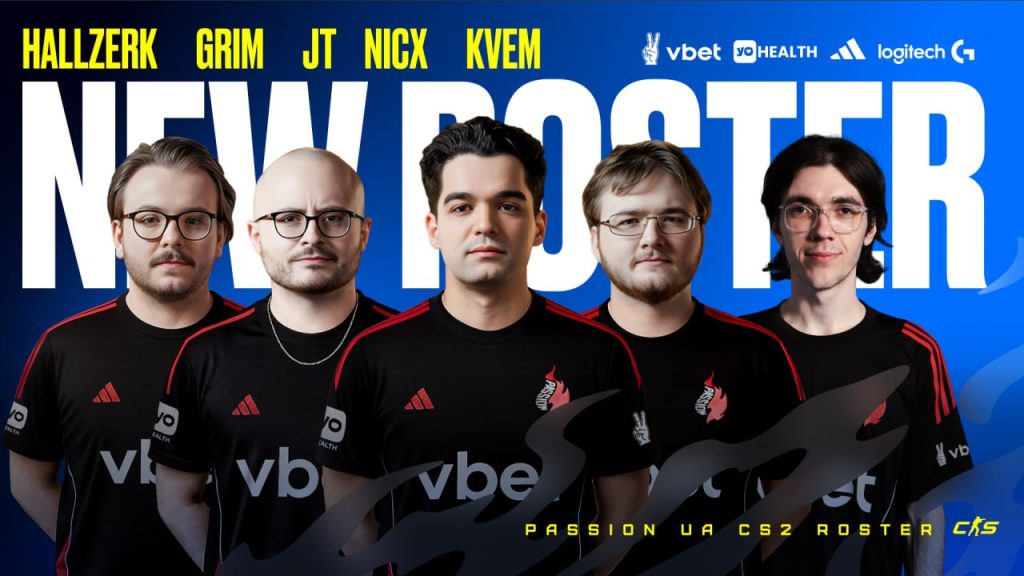 Українська кіберспортивна команда Зінченка Passion UA змінила склад команди