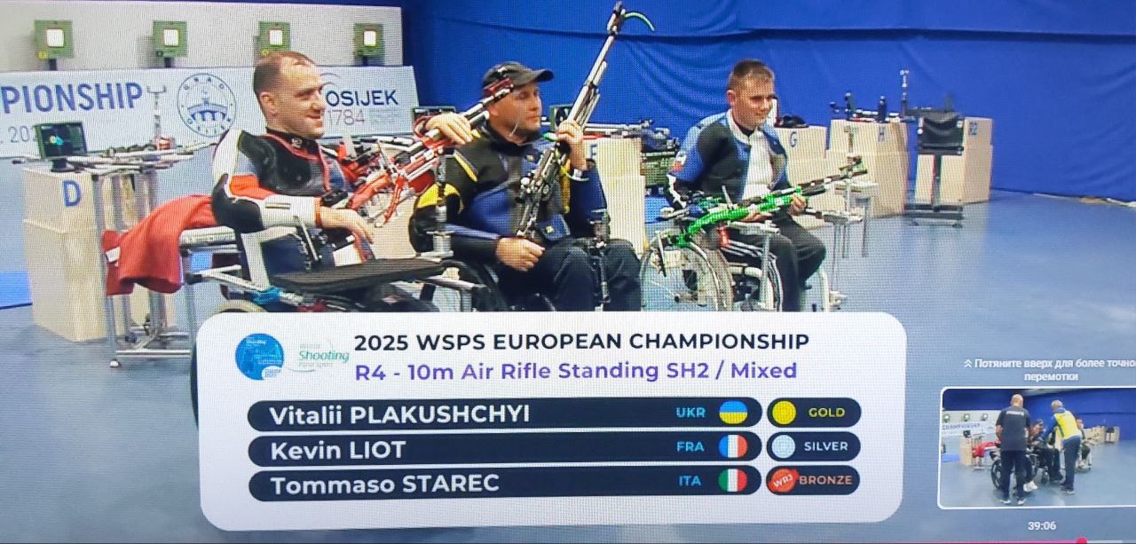 Кам'янчанин Віталій Плакущій став чемпіоном Європи з кульової стрільби