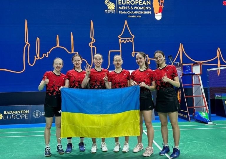 Жіноча збірна України з бадмінтону вперше виборола медаль чемпіонату Європи