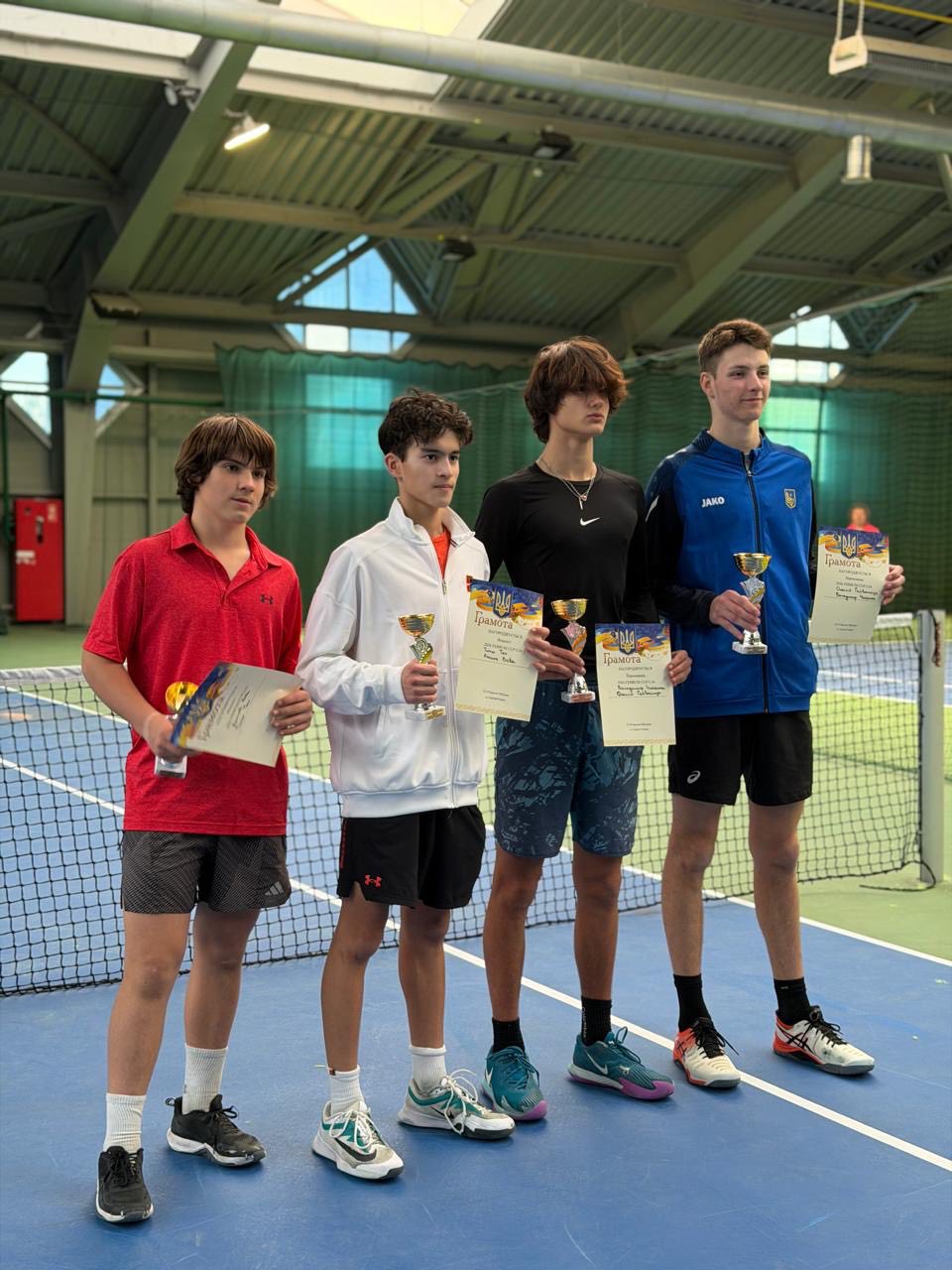 Тенісисти Кам’янського стали призерами турніру FERRUM CUP U16