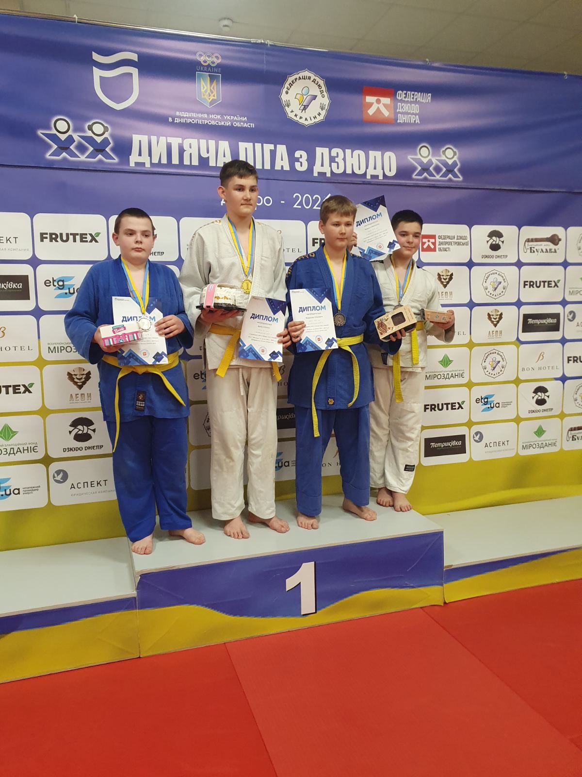Кам’янські дзюдоїсти - бронзові призери етапу Дитячої ліги