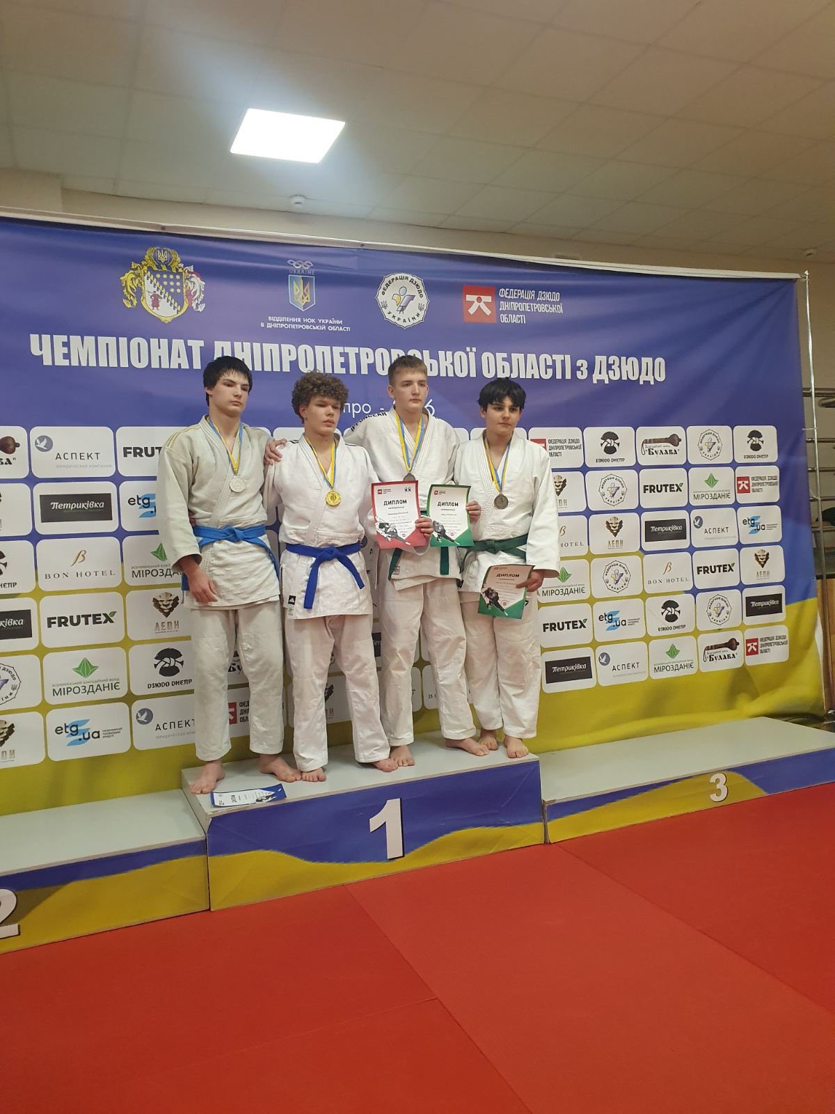 Кам'янські дзюдоїсти стали призерами обласного чемпіонату