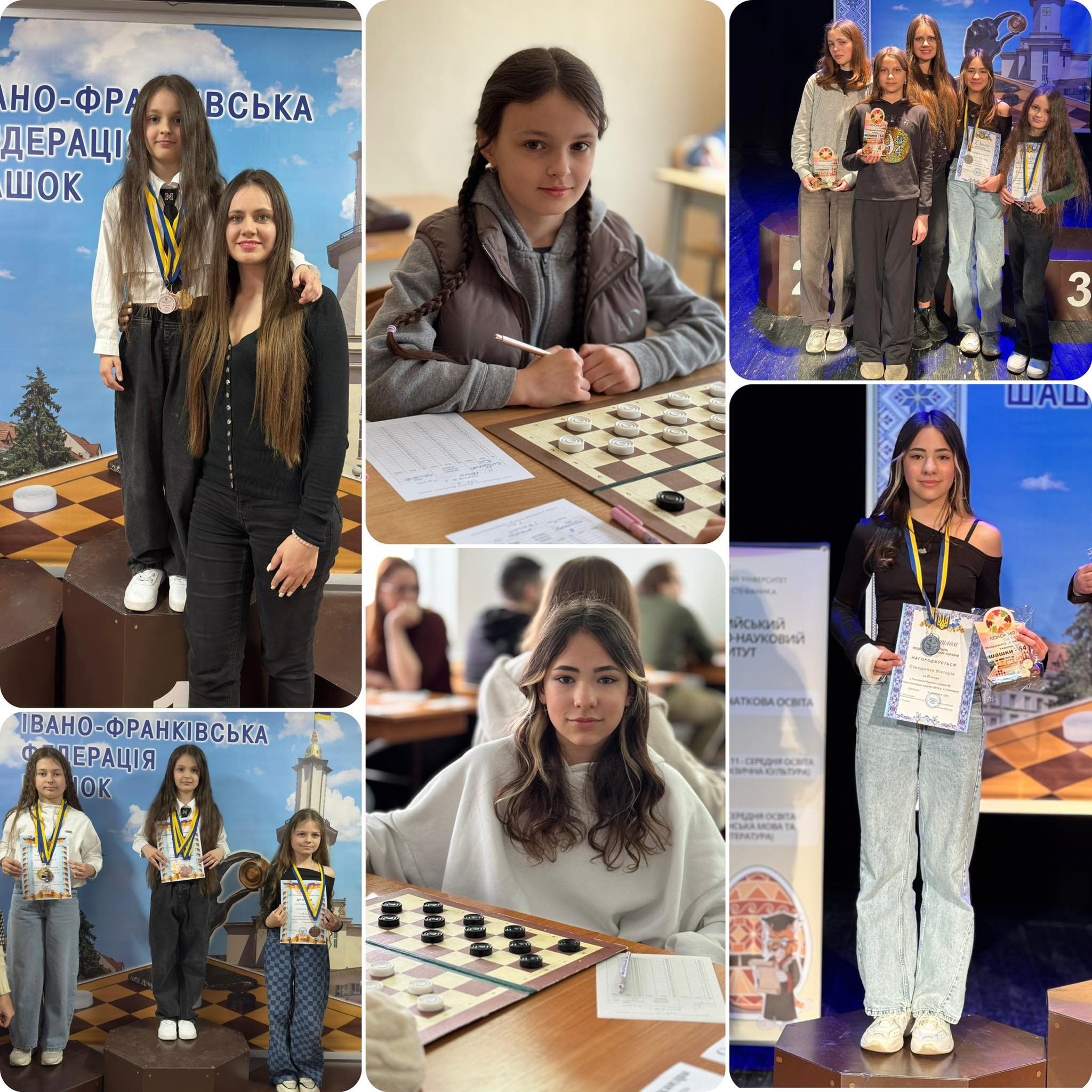 Шашкісти Кам’янського здобули низку медалей на чемпіонаті України