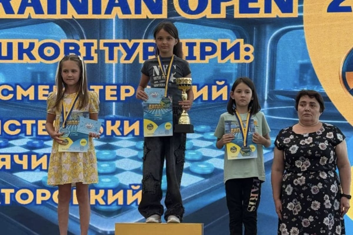 Каменчанка Мария Плющакова победила на соревнованиях Ukrainian Open по шашкам-100