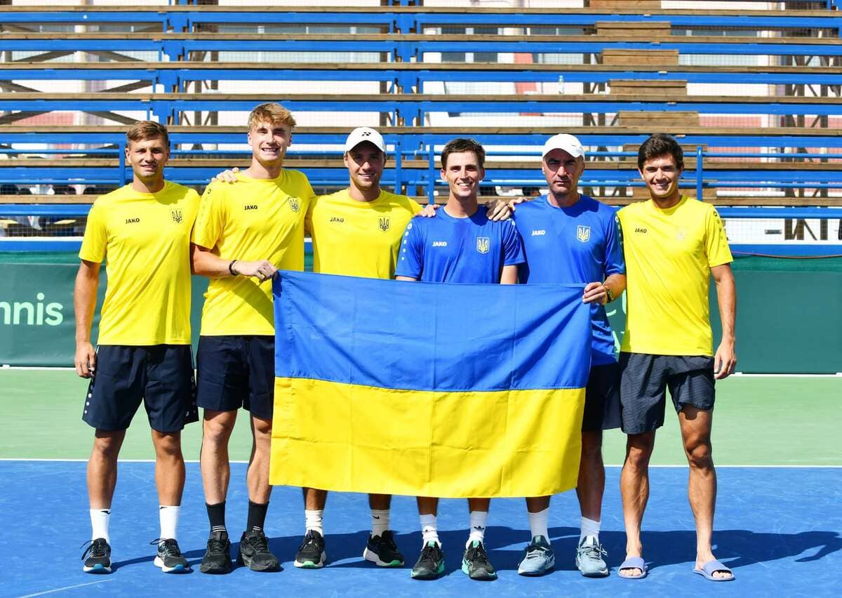 Чоловіча збірна України з тенісу піднялася на три позиції в рейтингу Кубка Девіса