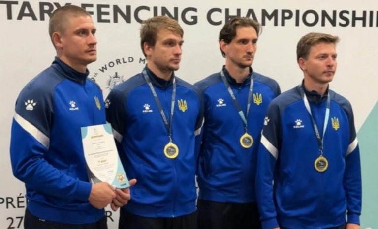 Украинские шпажисты стали чемпионами мира среди военнослужащих