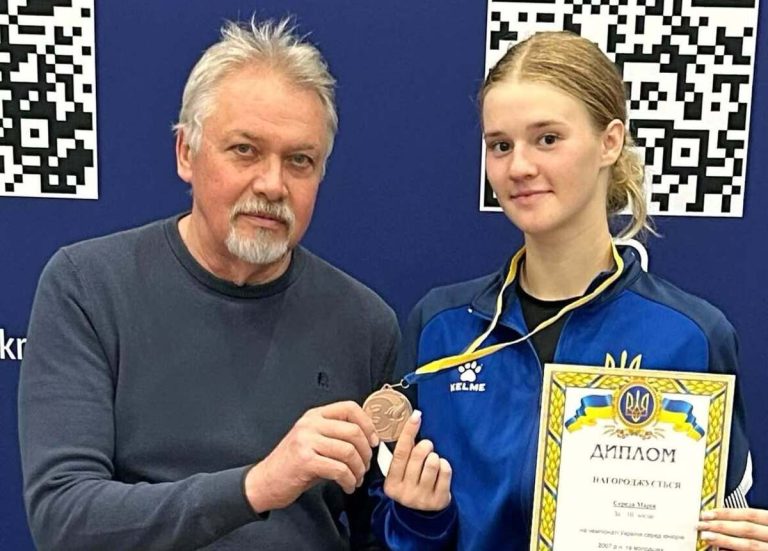 Дніпрянка Марія Середа здобула дві бронзові медалі чемпіонату України з фехтування