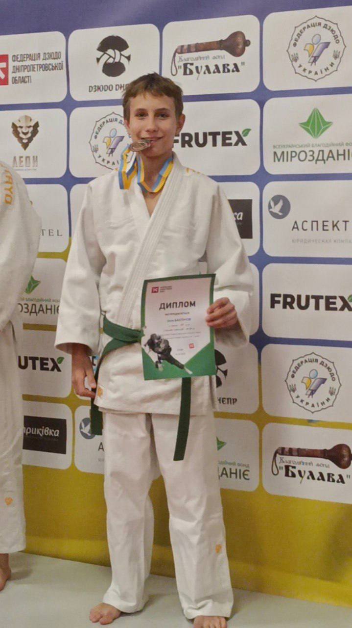Кам’янський дзюдоїст Ілля Бахтінов став бронзовим призером чемпіонату Дніпропетровщини U17